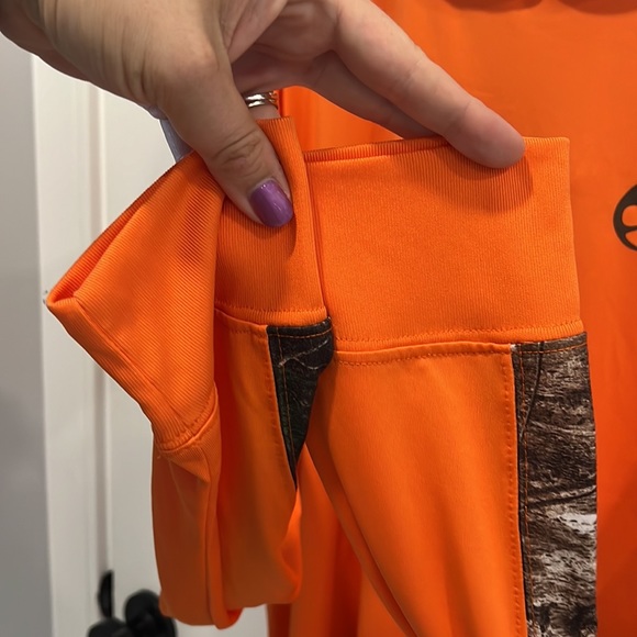🇺🇸 Realtree long sleeve orange hooded shirt size XL - Picture 8 of 13